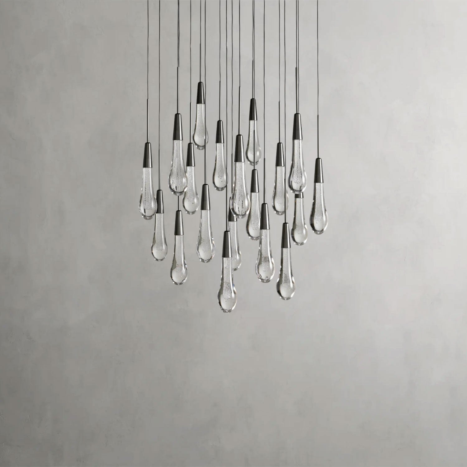 Soltaire Round Chandelier 17", 24", 36", 58"